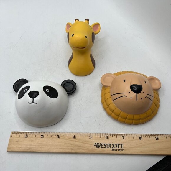 Resin Safari Animal Set of Three Wall Hanging Nursery Decor - Picture 13 of 16